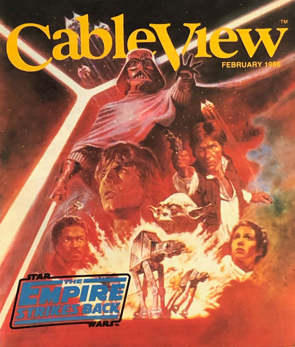 CABLEVIEW magazine side cover  February 1986