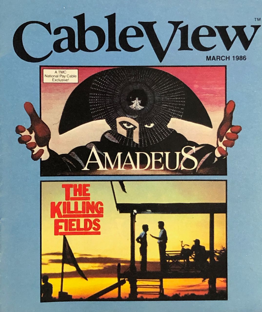 CABLEVIEW magazine side cover  March 1986