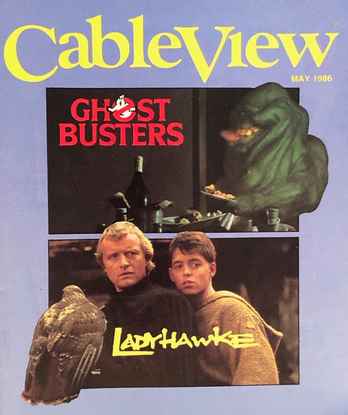 CABLEVIEW magazine side cover  May 1986
