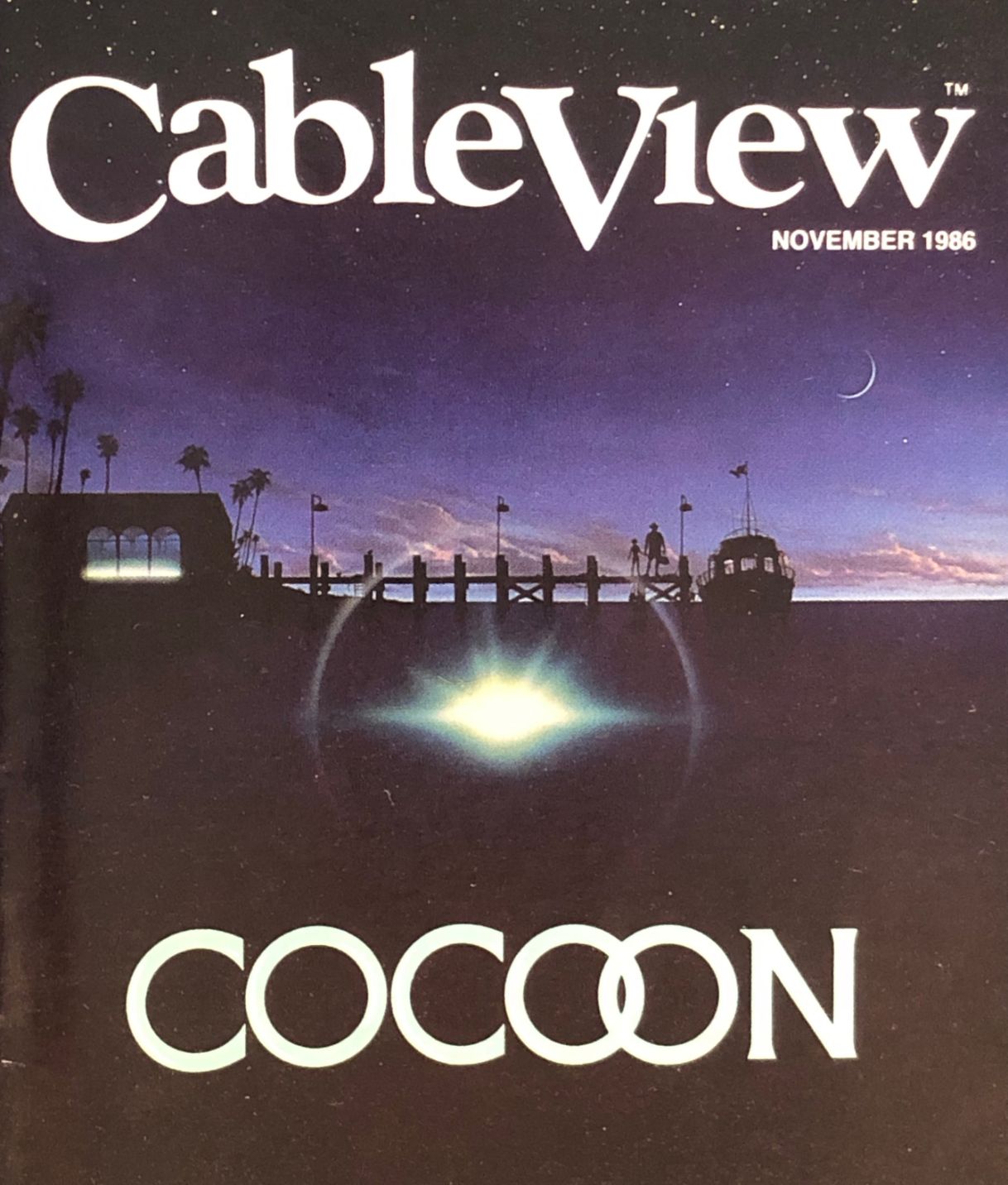 CABLEVIEW magazine side cover  November 1986