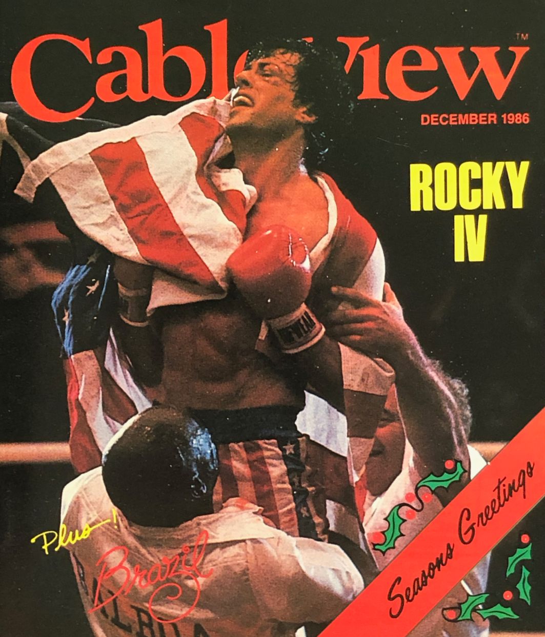CABLEVIEW magazine side cover  December 1986