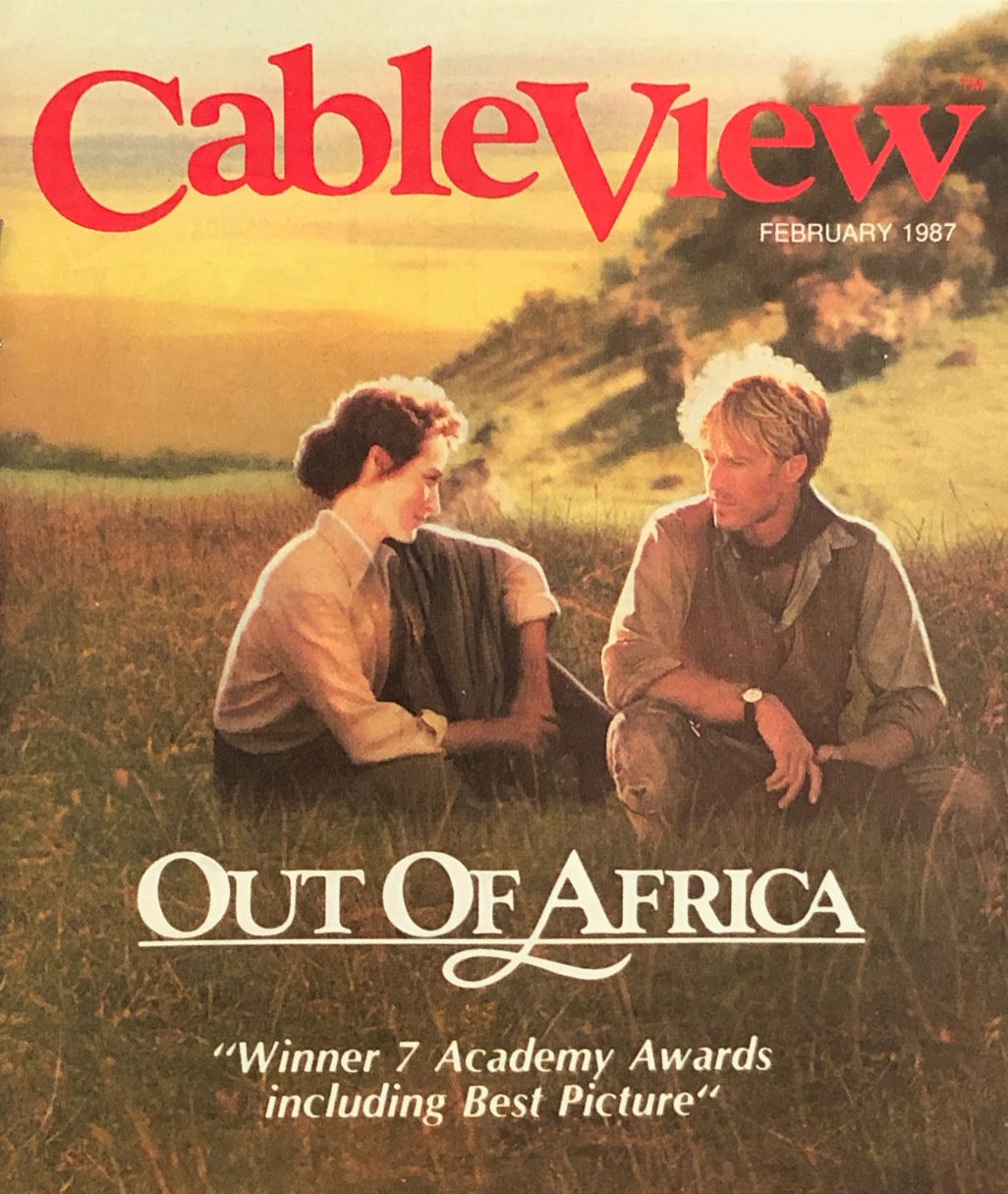 CABLEVIEW magazine side cover  February 1987