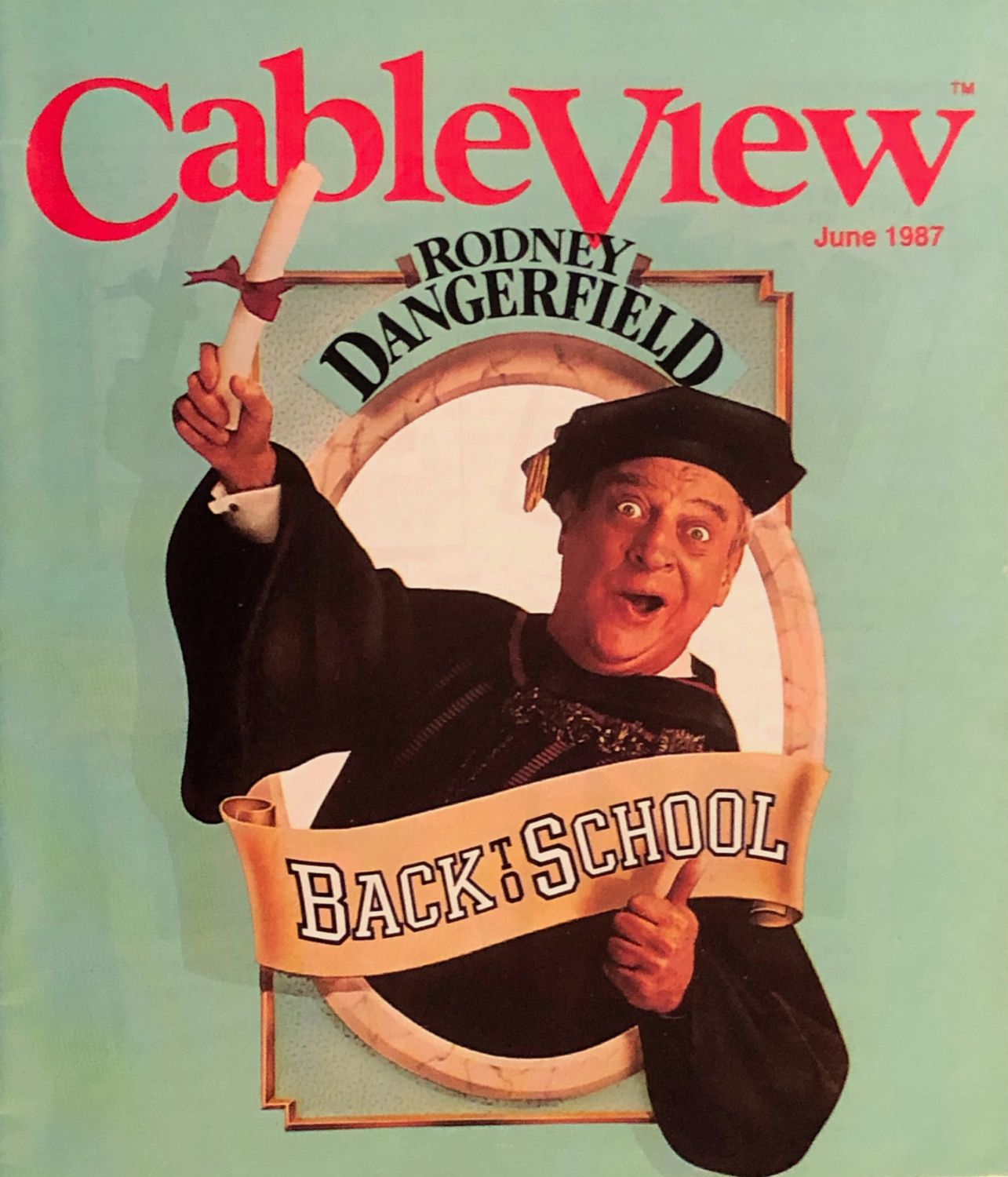 CABLEVIEW magazine side cover  June 1987