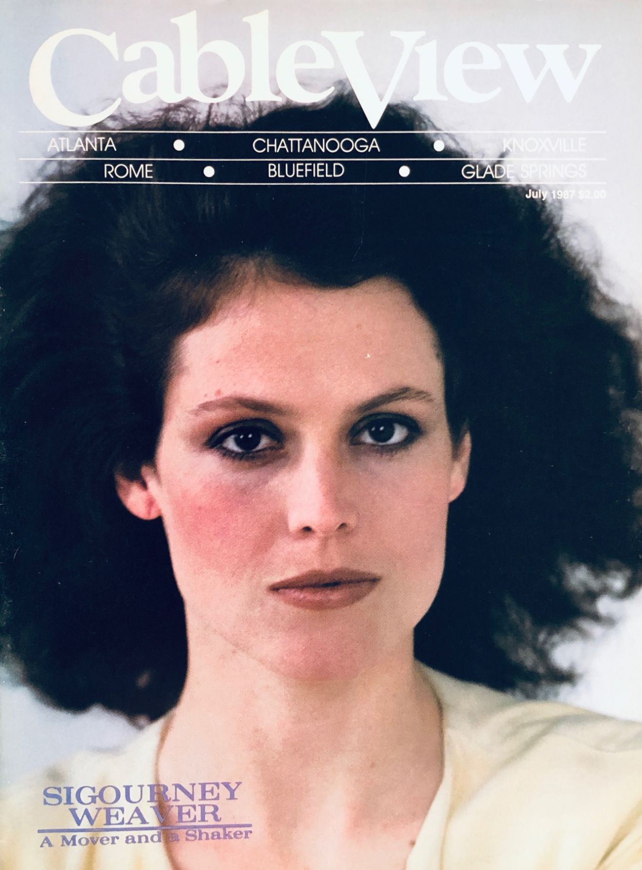 CABLEVIEW magazine side cover  July 1987