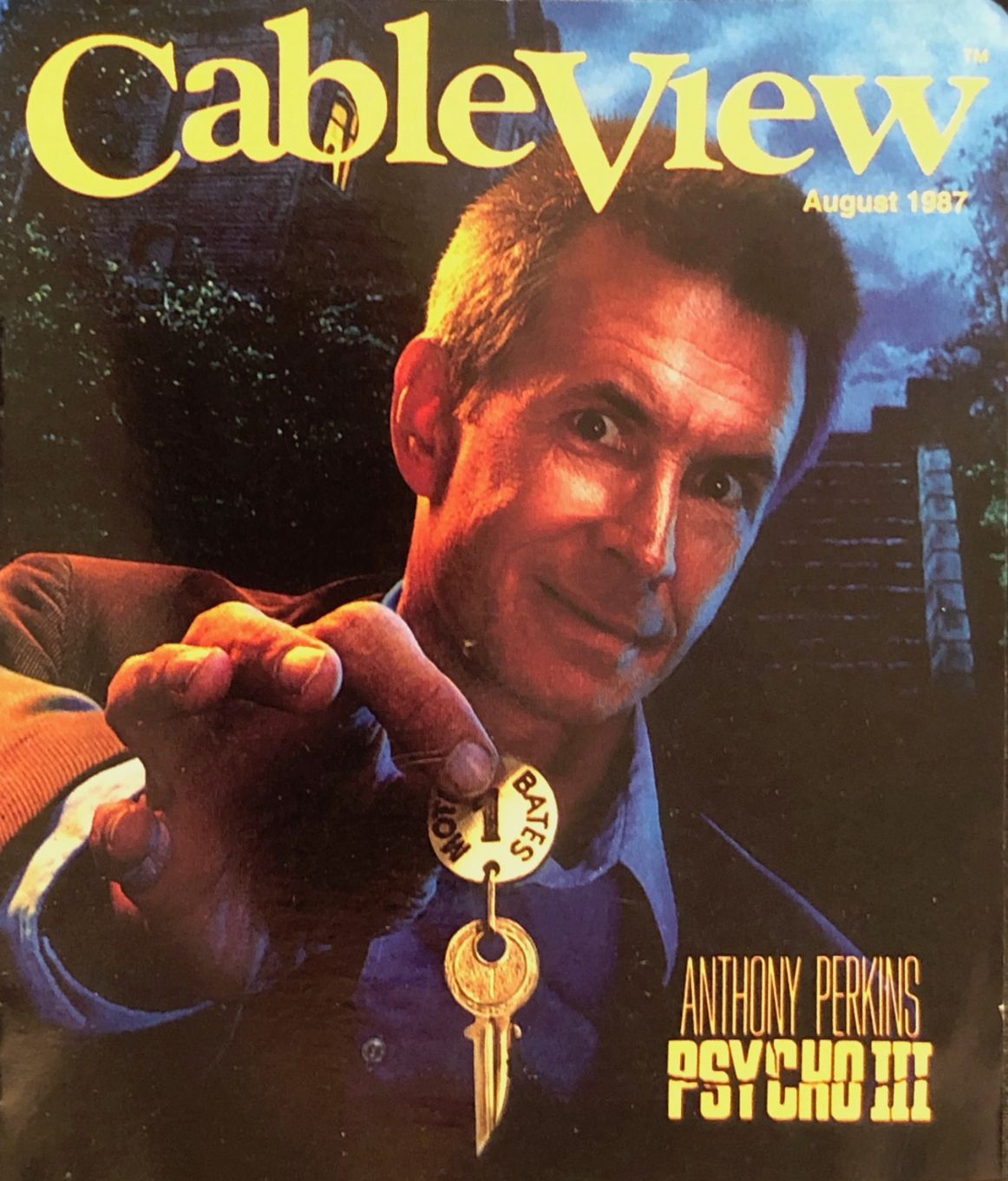 CABLEVIEW magazine side cover  August 1987