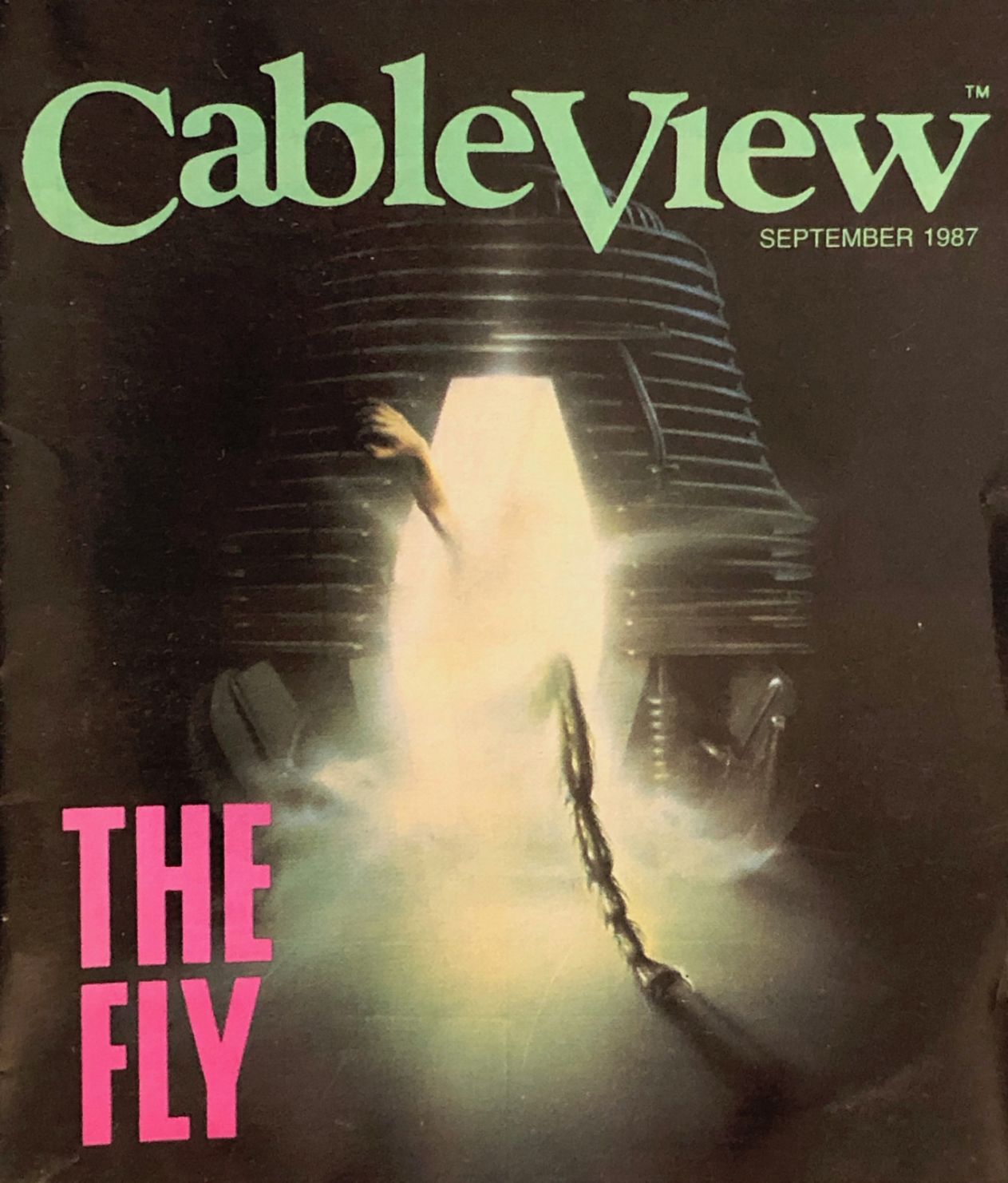CABLEVIEW magazine side cover  September 1987