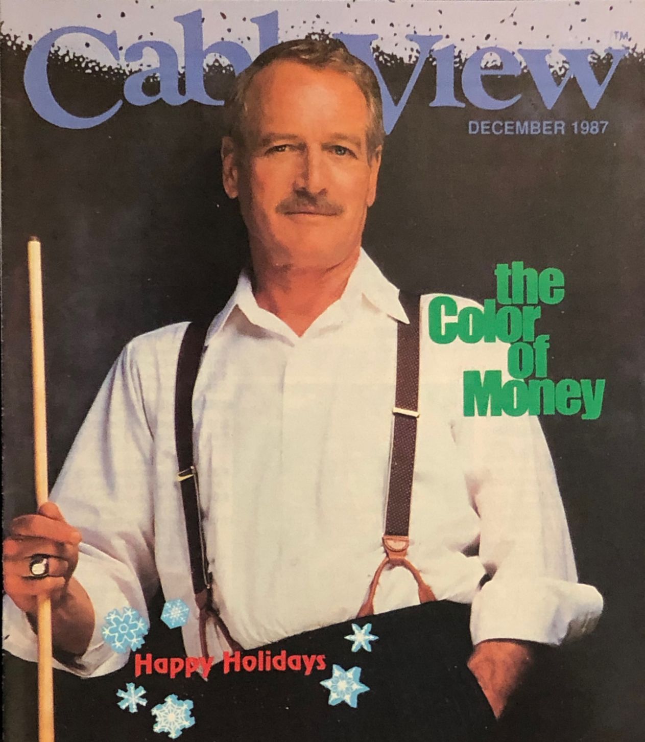 CABLEVIEW magazine side cover  December 1987