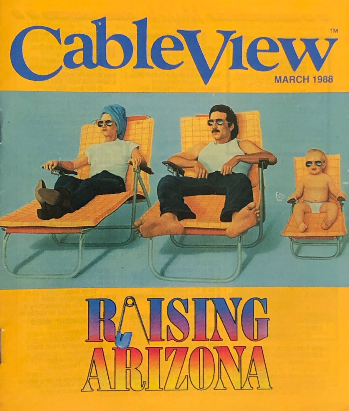 CABLEVIEW magazine side cover  March 1988
