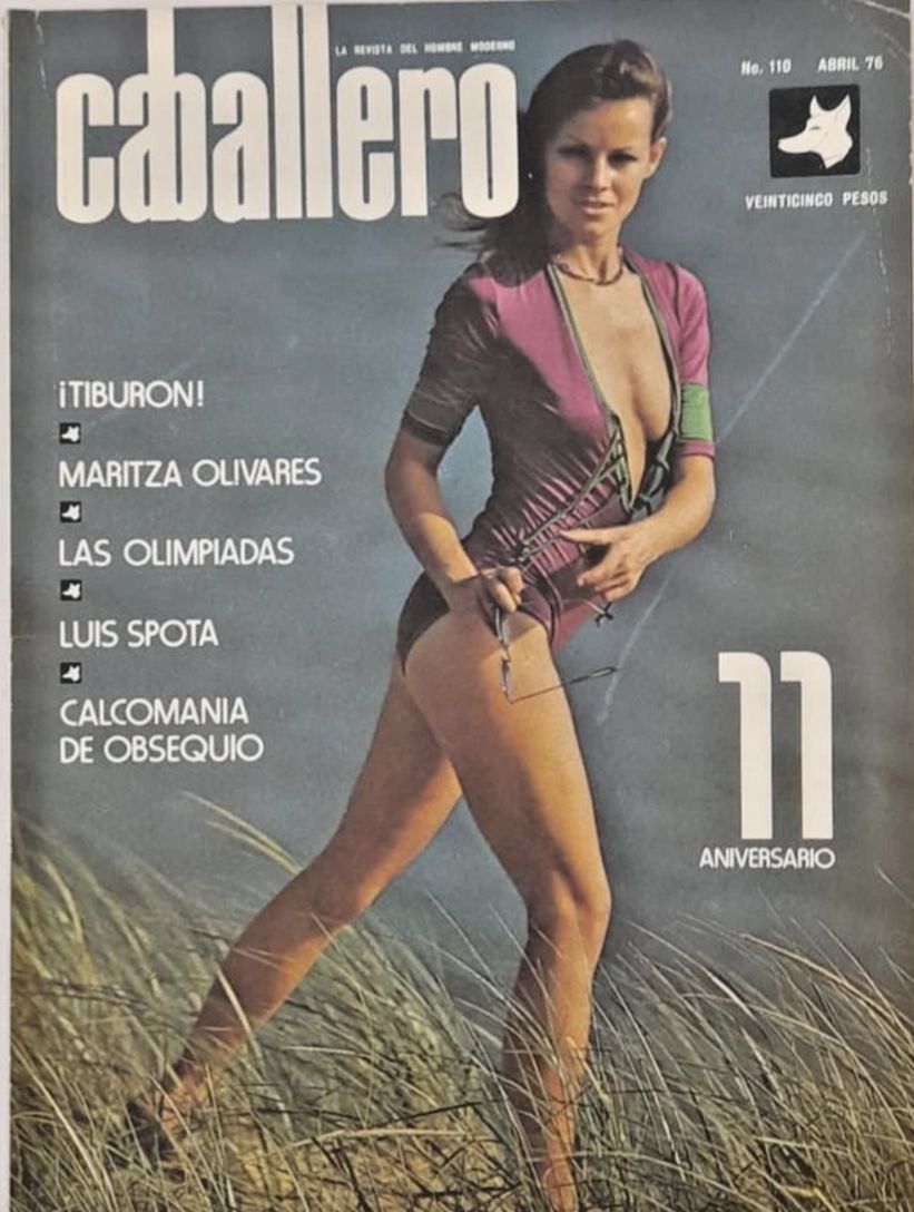 CABALLERO (MEXICO) magazine side cover Issue 110  April 1976