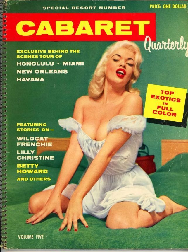 CABARET QUEENS magazine side cover   1956