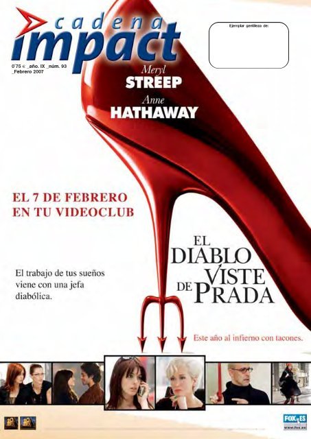 CADENA IMPACT magazine side cover Issue 93  February 2007