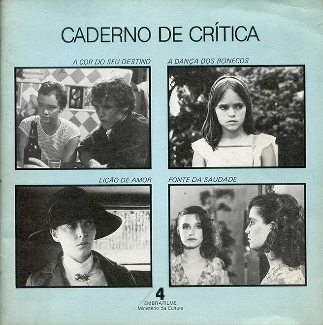 CADERNO DE CRITICA magazine side cover Issue 4   1987