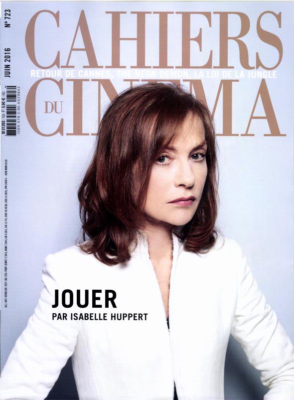 CAHIERS DU CINEMA magazine side cover Issue 723 June 2016