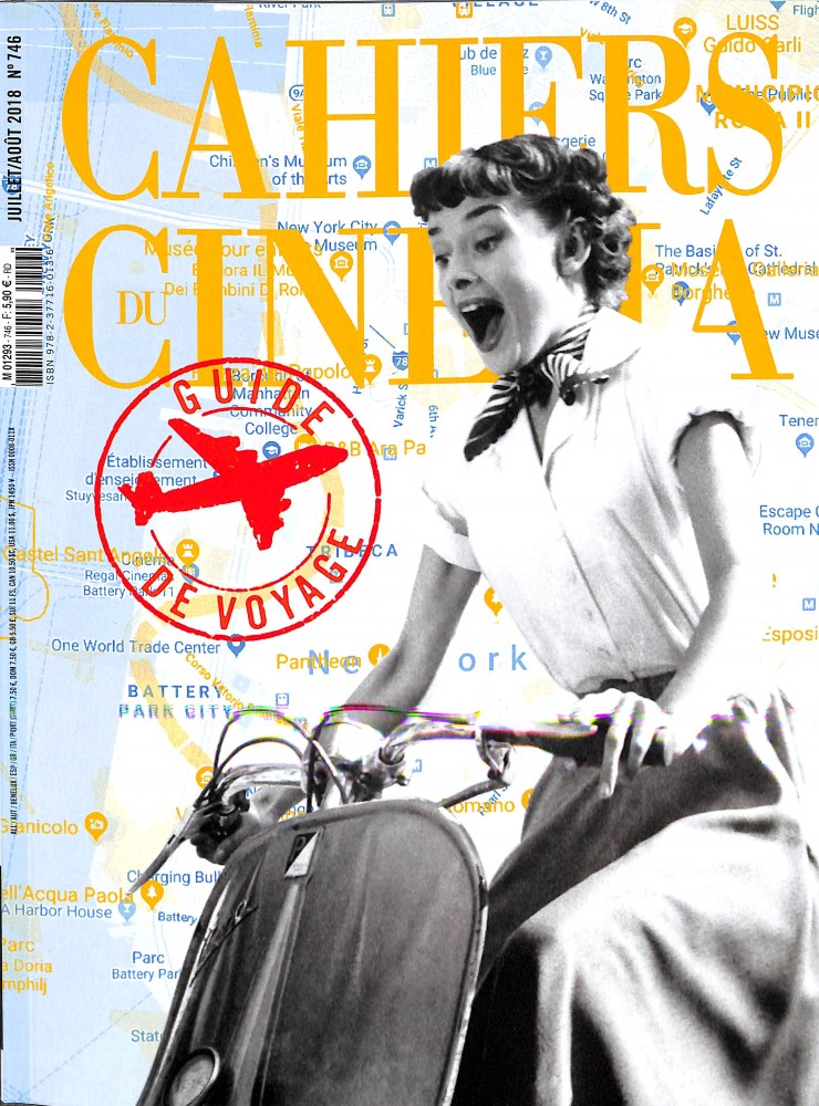 CAHIERS DU CINEMA magazine side cover Issue 746  July/August 2018