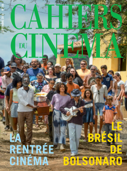 CAHIERS DU CINEMA magazine side cover Issue 758  September 2019
