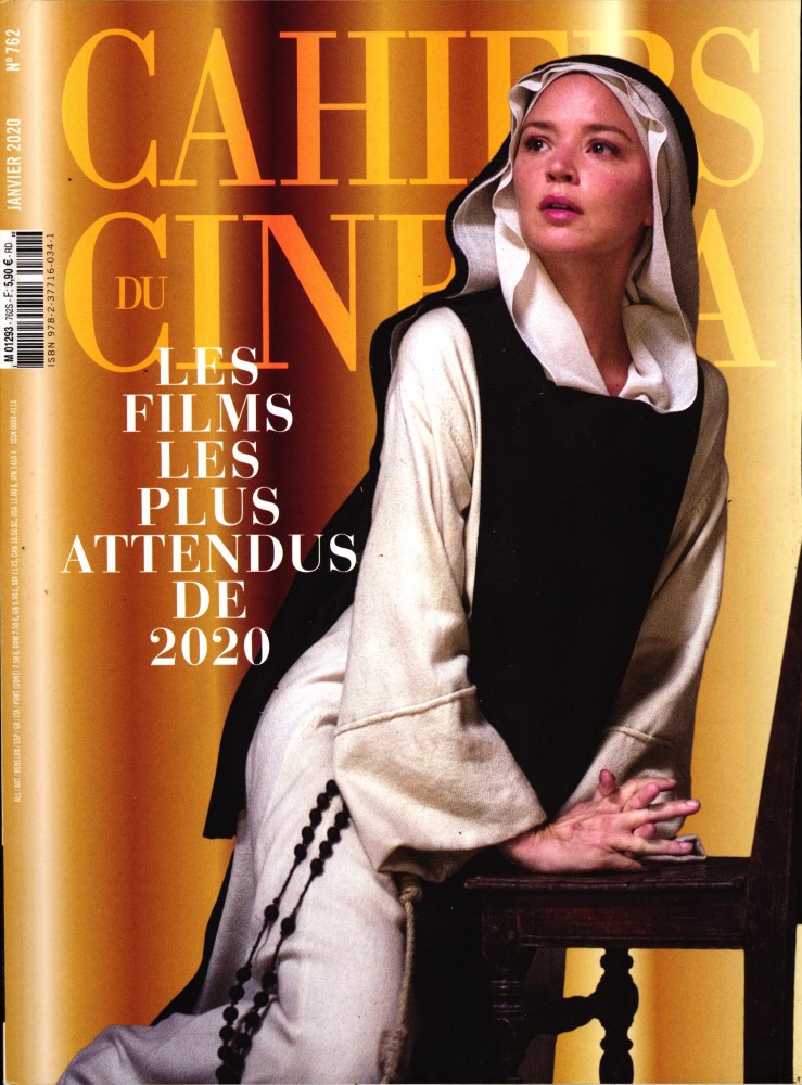 CAHIERS DU CINEMA magazine side cover Issue 762  January 2020