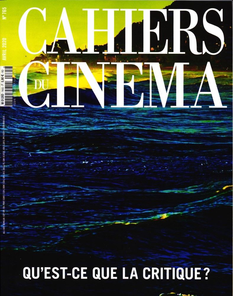 CAHIERS DU CINEMA magazine side cover Issue 765  April 2020