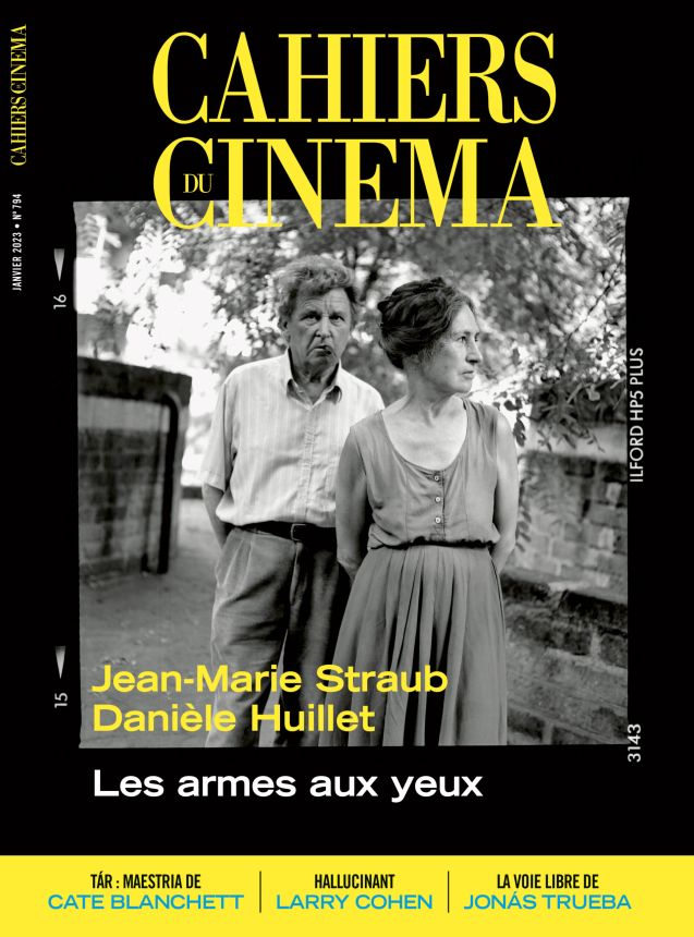 CAHIERS DU CINEMA magazine side cover Issue 794  January 2023
