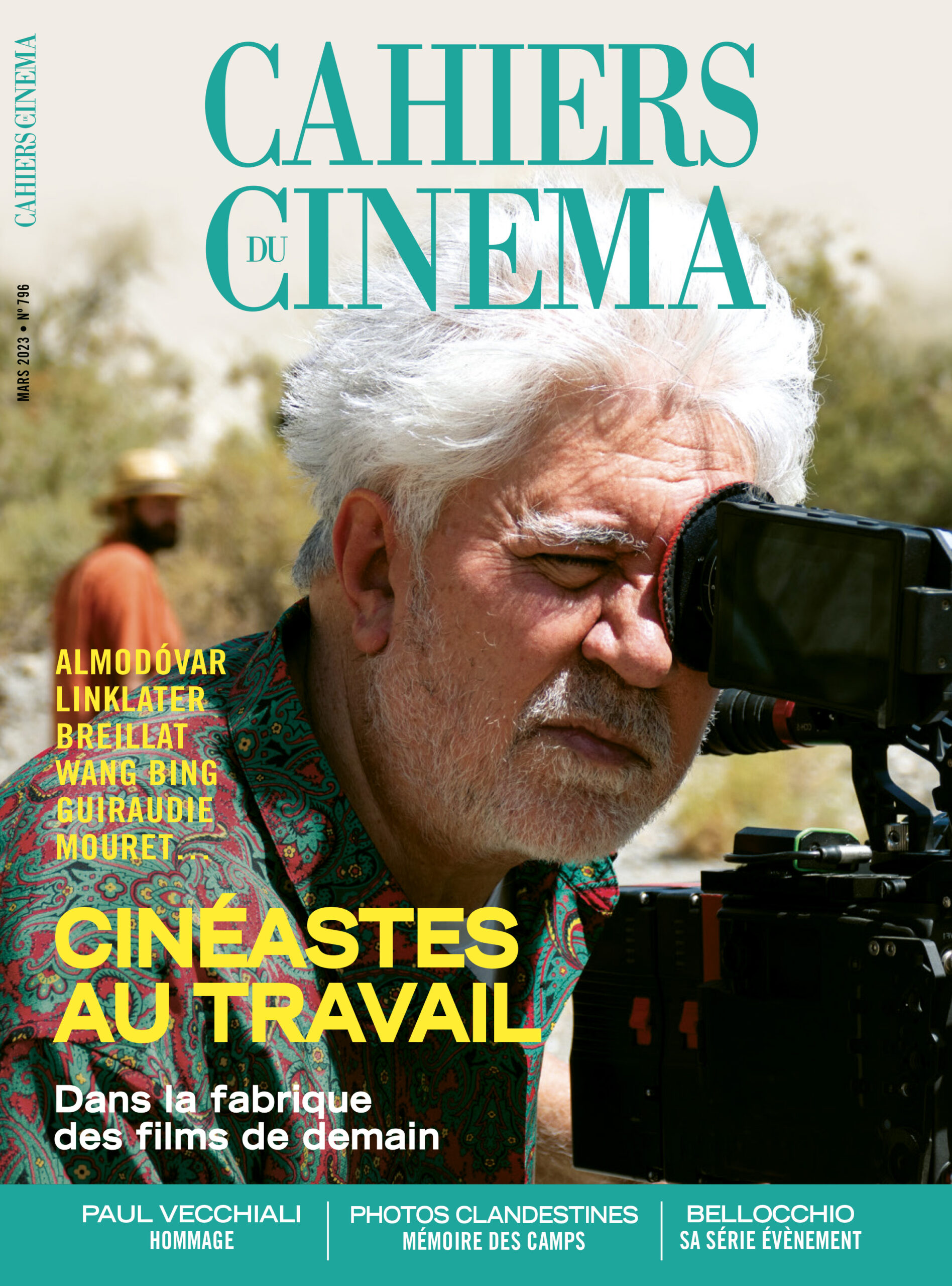 CAHIERS DU CINEMA magazine side cover Issue 796  March 2023