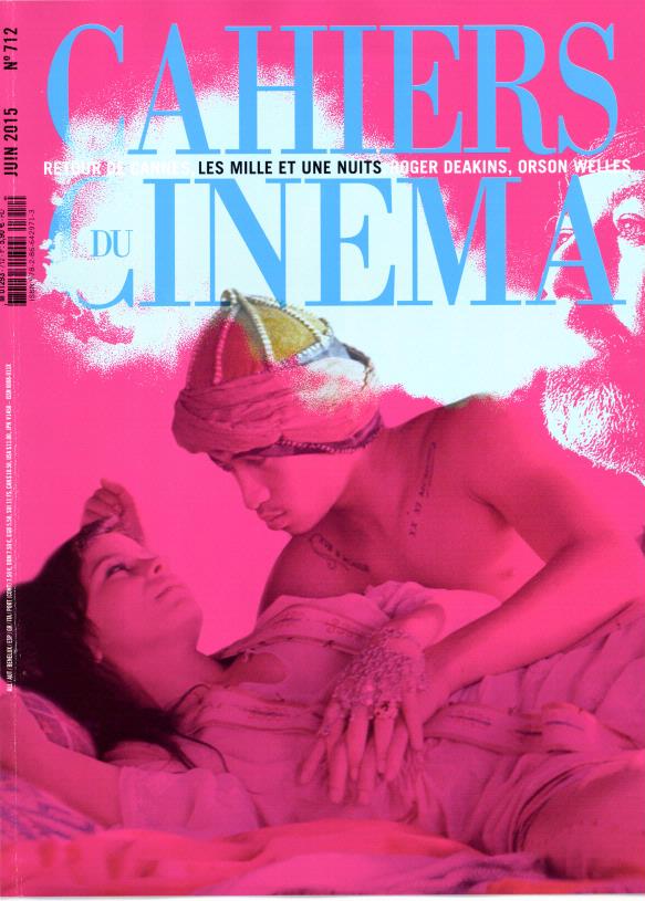 CAHIERS DU CINEMA magazine side cover Issue 712 June 2015