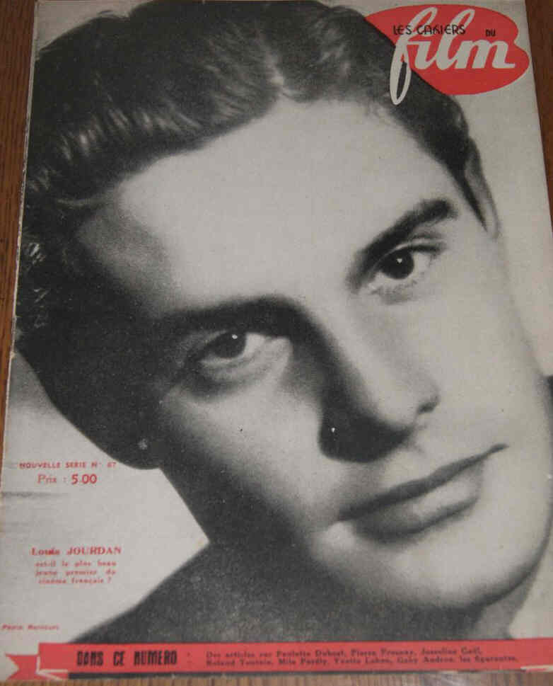 CAHIERS DU FILM | LES magazine side cover Issue 67   1943