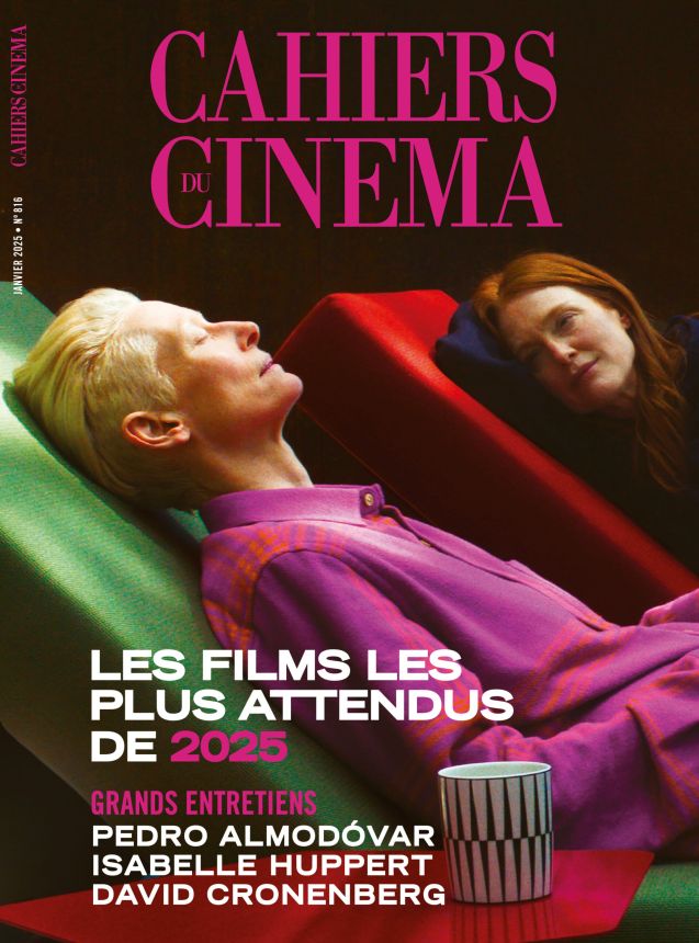 CAHIERS DU CINEMA magazine side cover Issue 816  January 2025