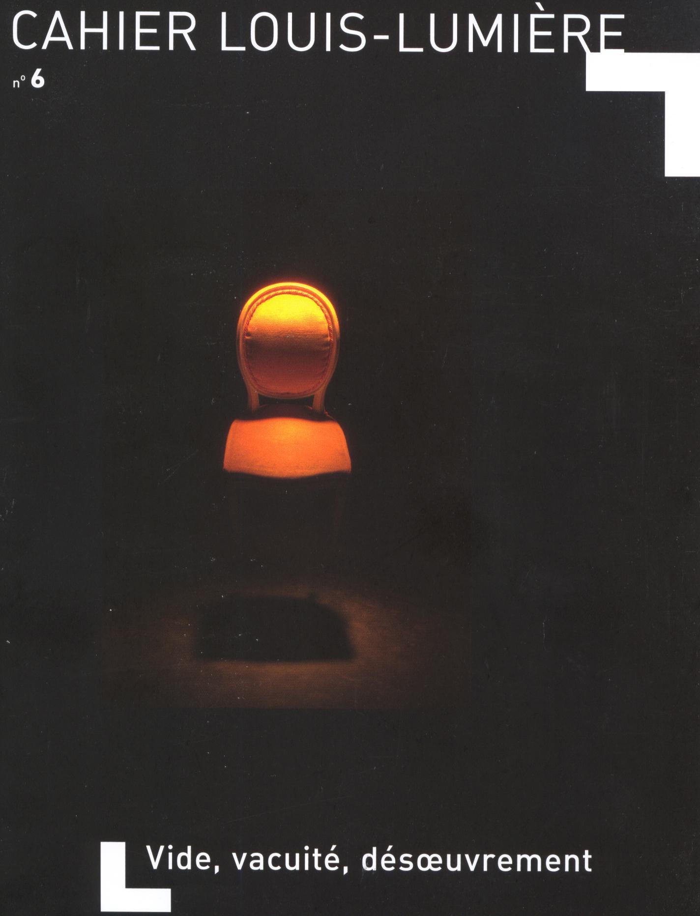 CAHIER LOUIS-LUMIERE magazine side cover Issue 6  2009