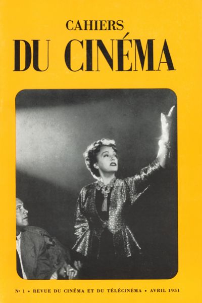 CAHIERS DU CINEMA magazine side cover Issue 1 April 1951