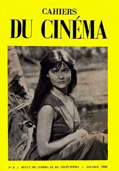 CAHIERS DU CINEMA magazine side cover Issue 8 January 1952