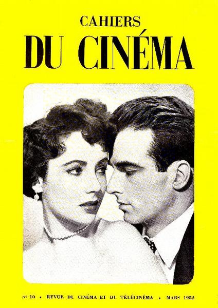 CAHIERS DU CINEMA magazine side cover Issue 10 March 1952