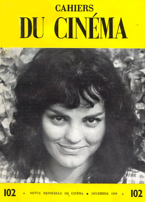 CAHIERS DU CINEMA magazine side cover Issue 102 December 1959