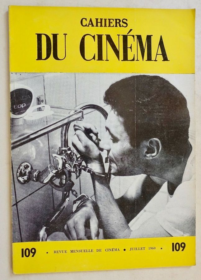 CAHIERS DU CINEMA magazine side cover Issue 109 July 1960