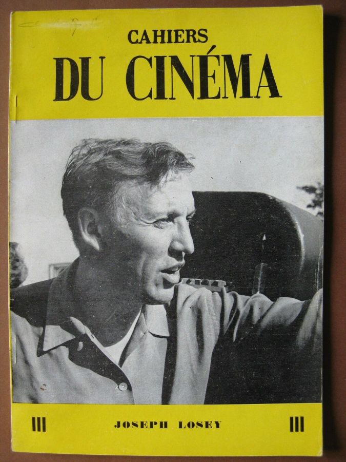 CAHIERS DU CINEMA magazine side cover Issue 111 September 1960