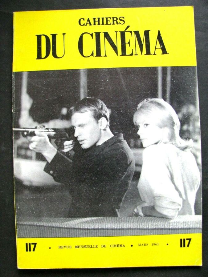 CAHIERS DU CINEMA magazine side cover Issue 117 March 1961