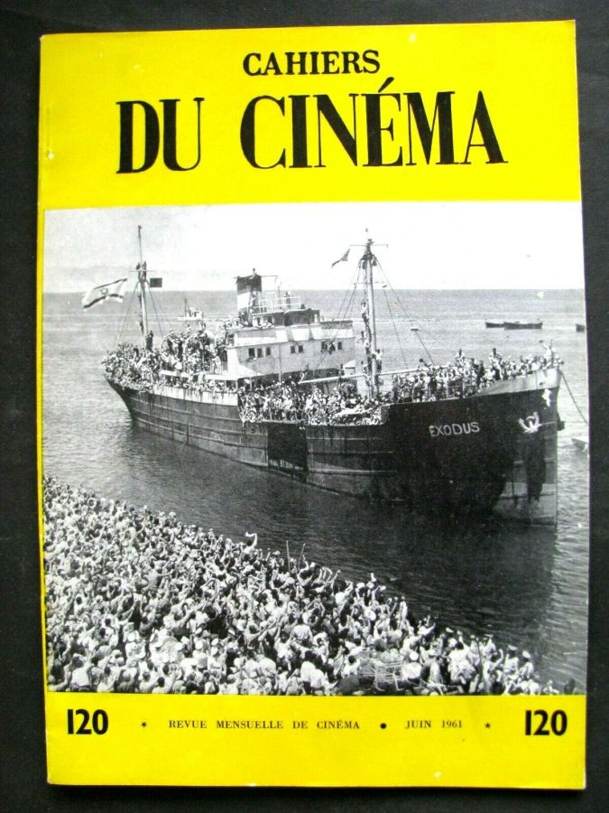 CAHIERS DU CINEMA magazine side cover Issue 120 June 1961