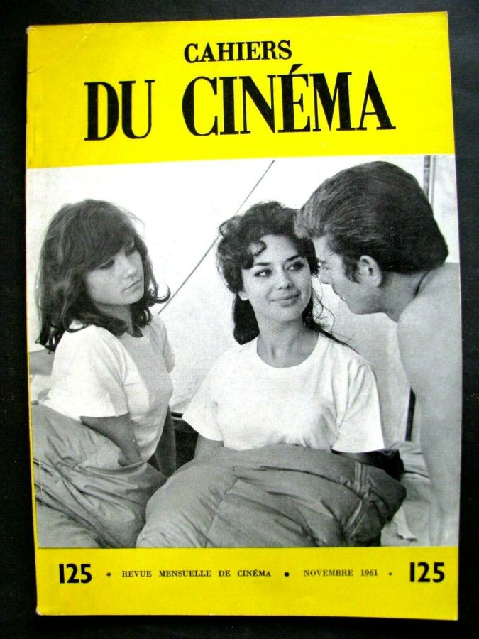 CAHIERS DU CINEMA magazine side cover Issue 125 November 1961
