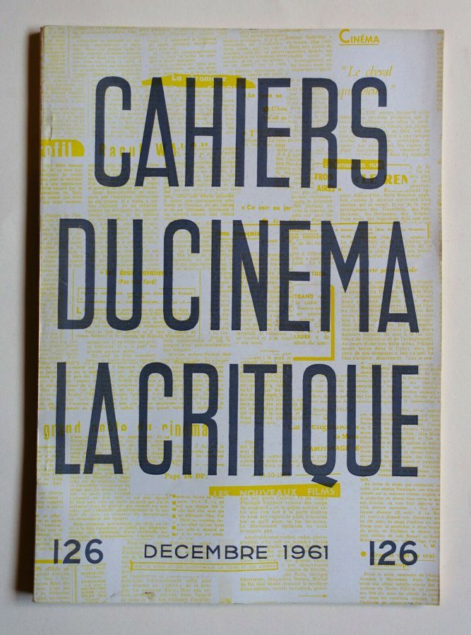 CAHIERS DU CINEMA magazine side cover Issue 126 December 1961
