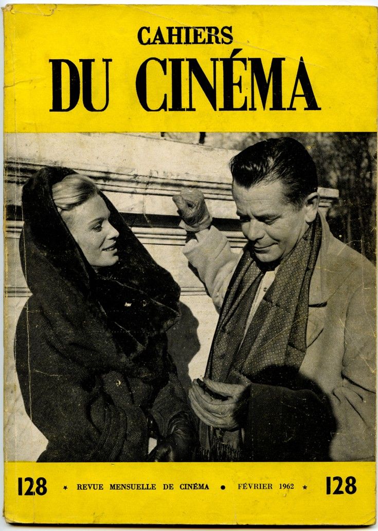 CAHIERS DU CINEMA magazine side cover Issue 128 February 1962
