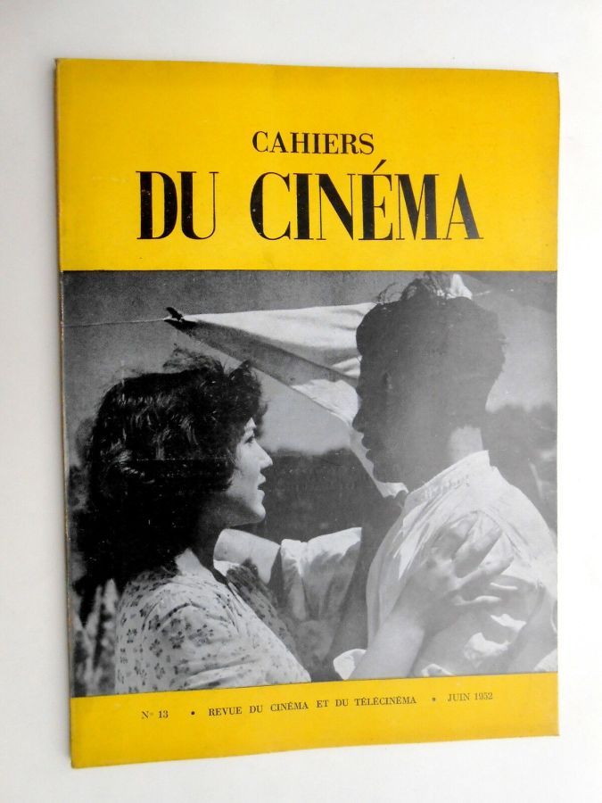 CAHIERS DU CINEMA magazine side cover Issue 13 June 1952