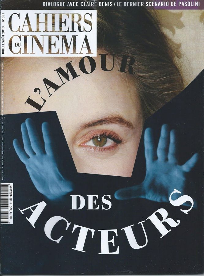 CAHIERS DU CINEMA magazine side cover Issue 691 July/August 2013