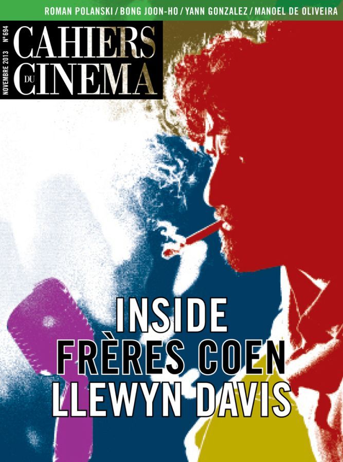 CAHIERS DU CINEMA magazine side cover Issue 694 November 2013