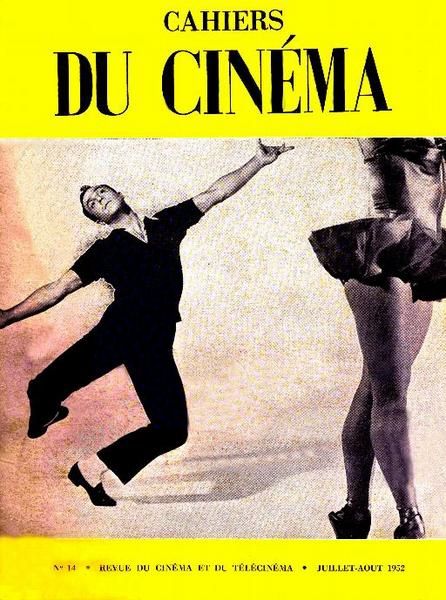 CAHIERS DU CINEMA magazine side cover Issue 14 July/August 1952