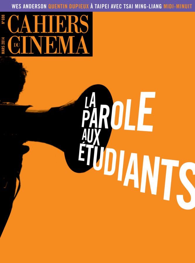 CAHIERS DU CINEMA magazine side cover Issue 698 March 2014