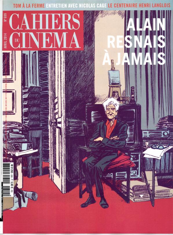 CAHIERS DU CINEMA magazine side cover Issue 699 April 2014