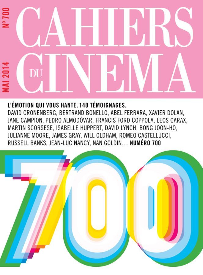 CAHIERS DU CINEMA magazine side cover Issue 700 May 2014
