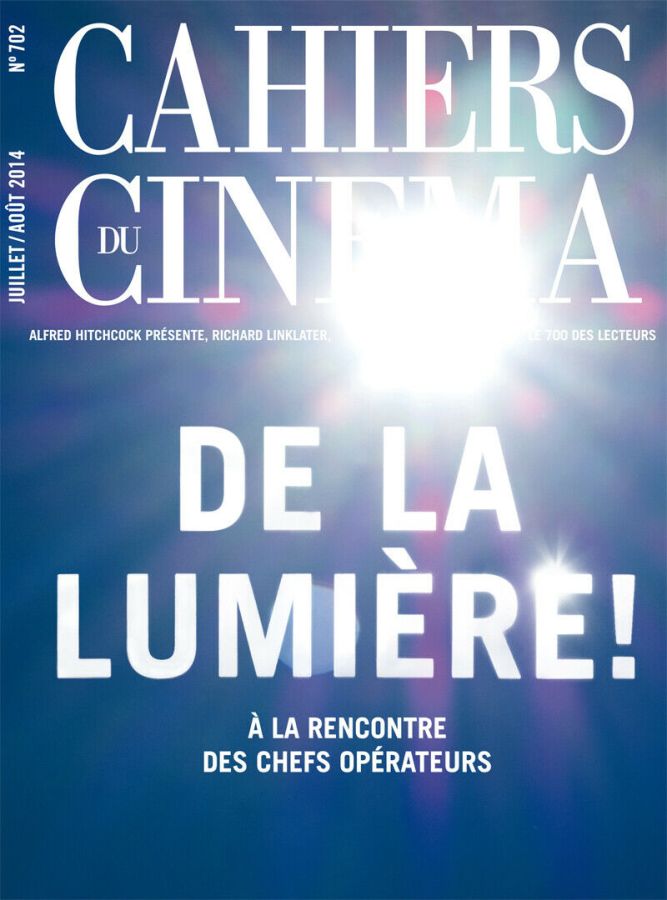 CAHIERS DU CINEMA magazine side cover Issue 702 July/August 2014