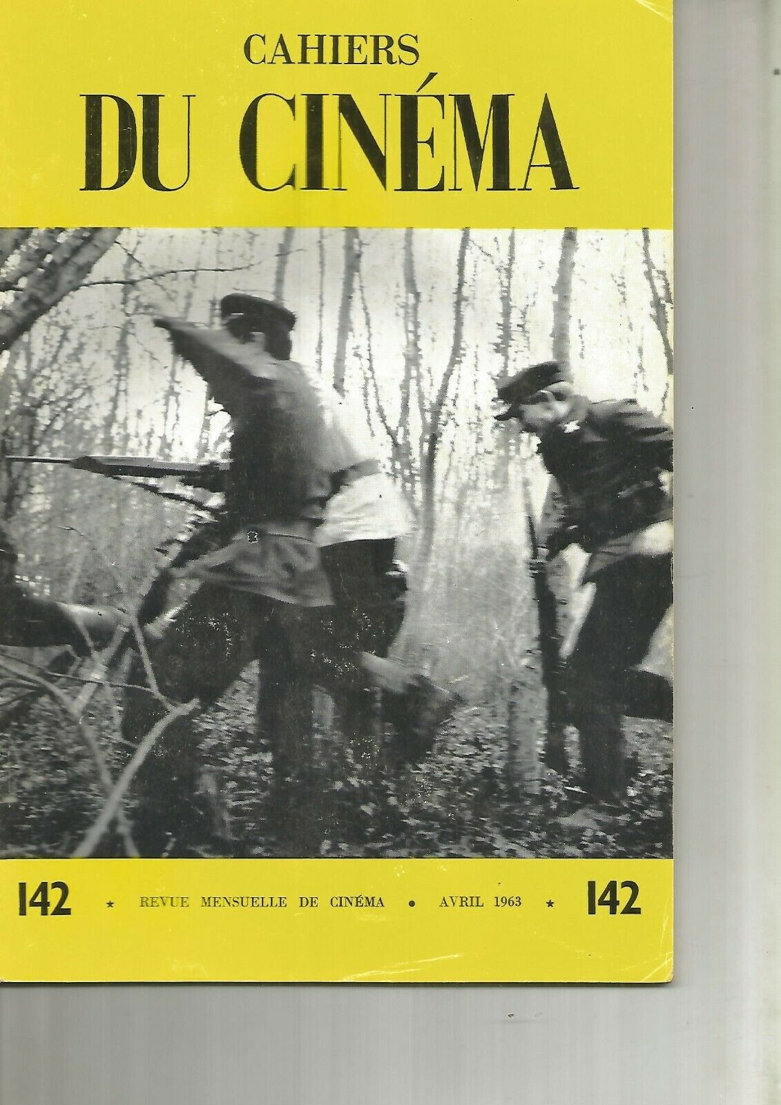CAHIERS DU CINEMA magazine side cover Issue 142 April 1963