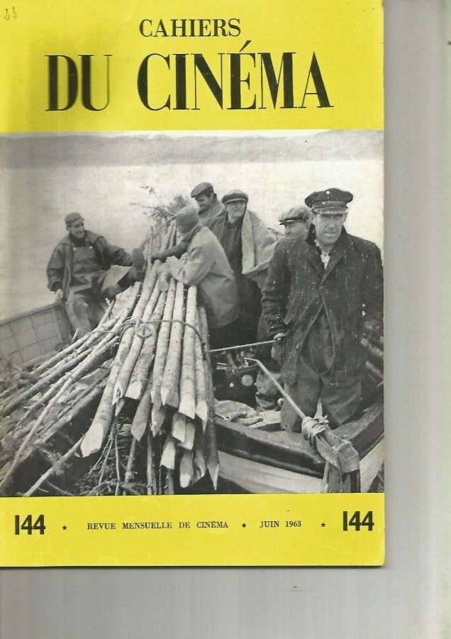 CAHIERS DU CINEMA magazine side cover Issue 144 June 1963