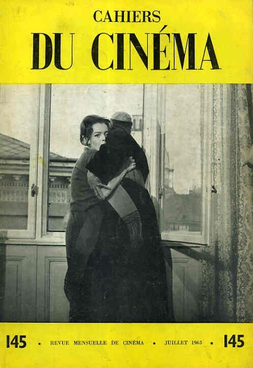CAHIERS DU CINEMA magazine side cover Issue 145 July 1963
