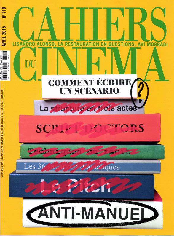 CAHIERS DU CINEMA magazine side cover Issue 710 April 2015